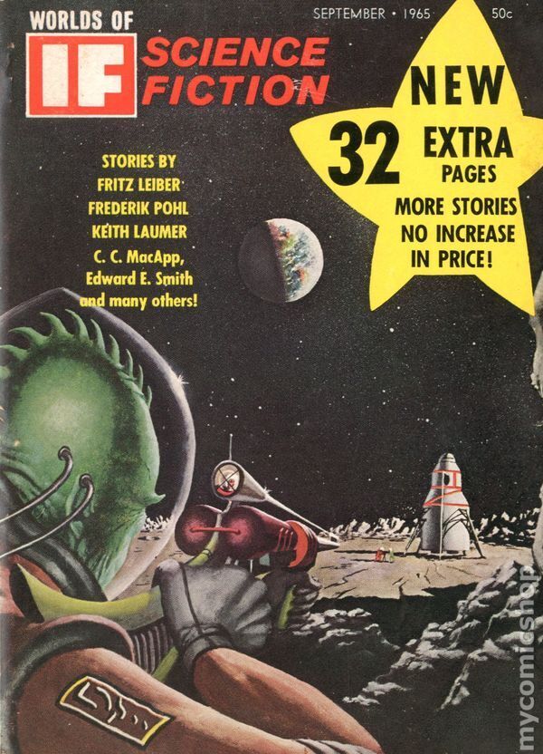 If Worlds of Science Fiction Vol. 15 #9 VG 1965 Stock Image Low Grade