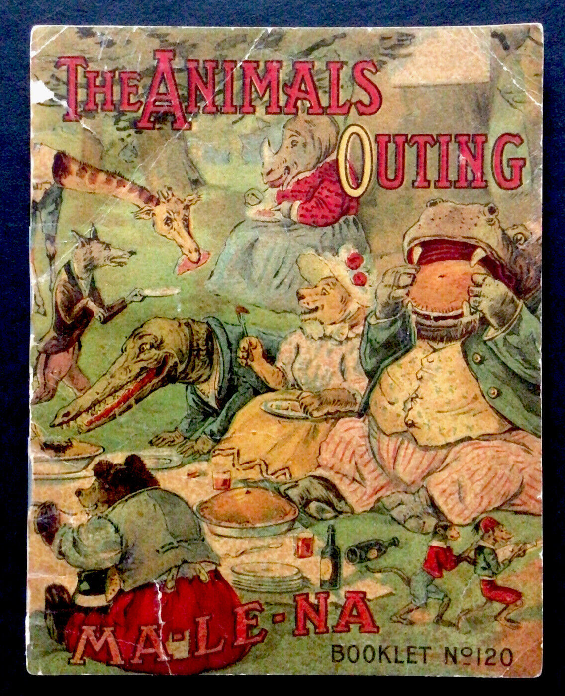 Vintage The Animals Outing Malena Co Advertising Booklet Color Lithographs