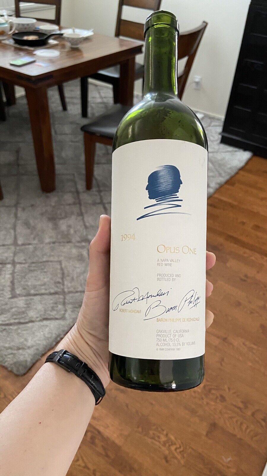 Rare 1994 Opus One Empty Bottle