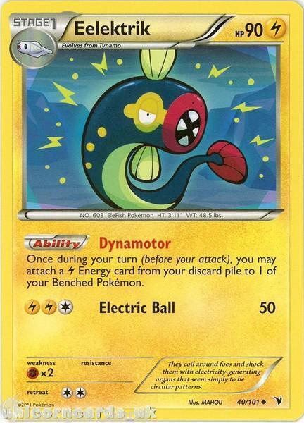 Eelektrik 40/101 RvsK Mint Pokemon Card