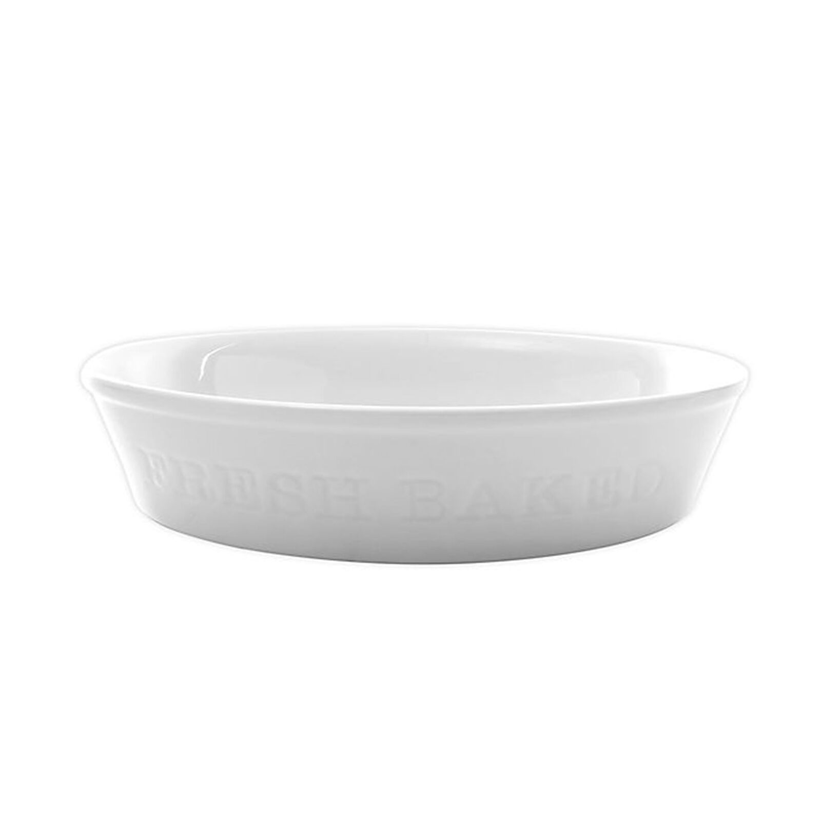 Simply White 9.5 Inch Round Porcelain Fresh Baked Pie Plate
