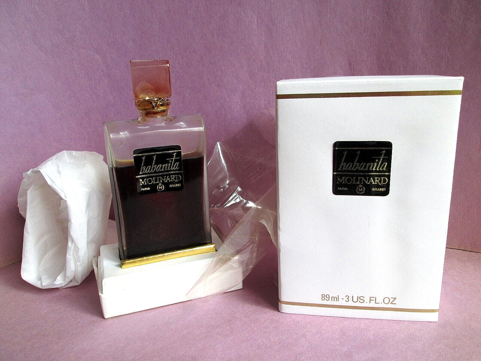 Habanita Molinard Paris Vintage Sealed Pure Perfume 3 oz in Box EXTREMELY RARE