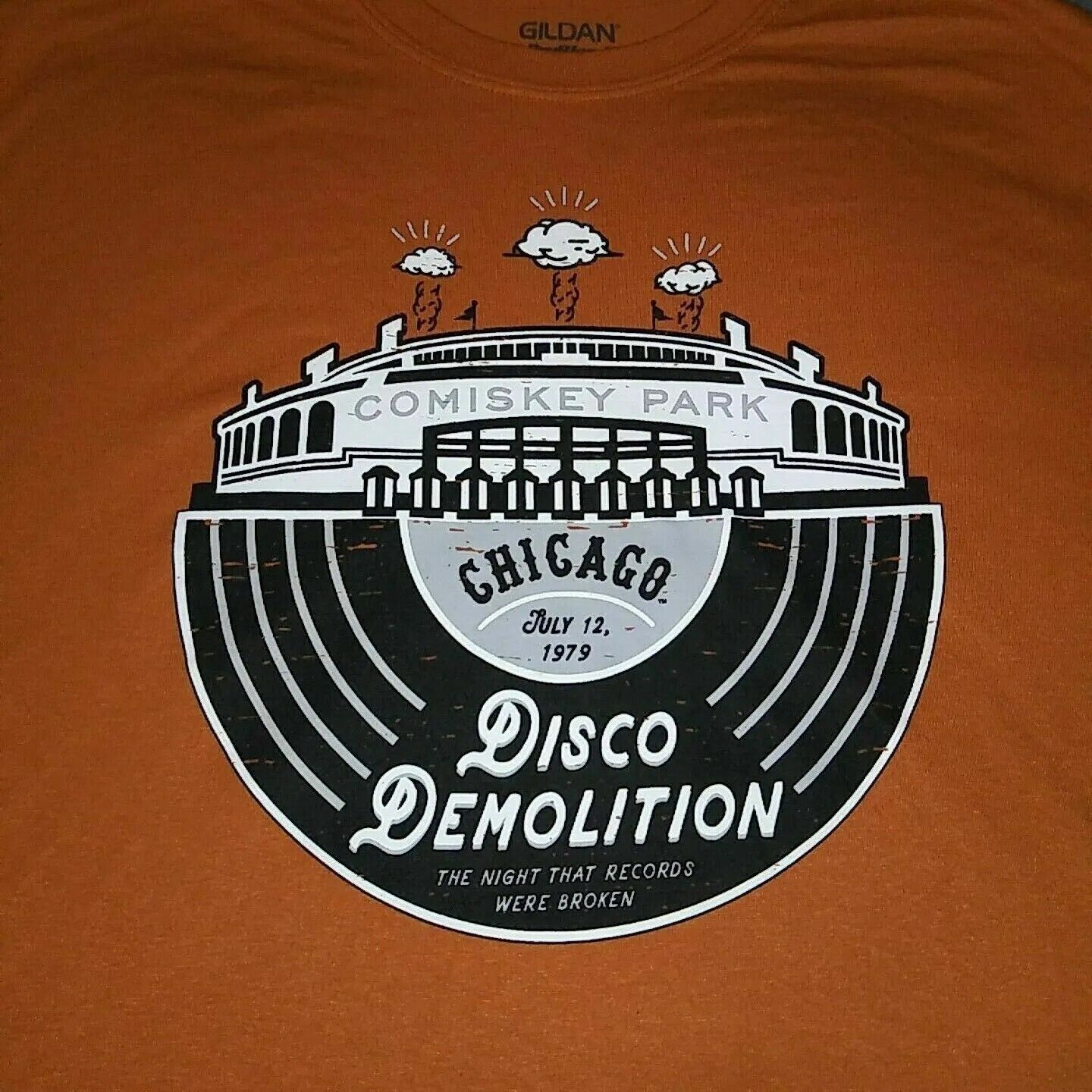 CHICAGO WHITE SOX Disco Demolition COMISKEY PARK Sga RaRe 6/13/19 NEW M T SHIRT