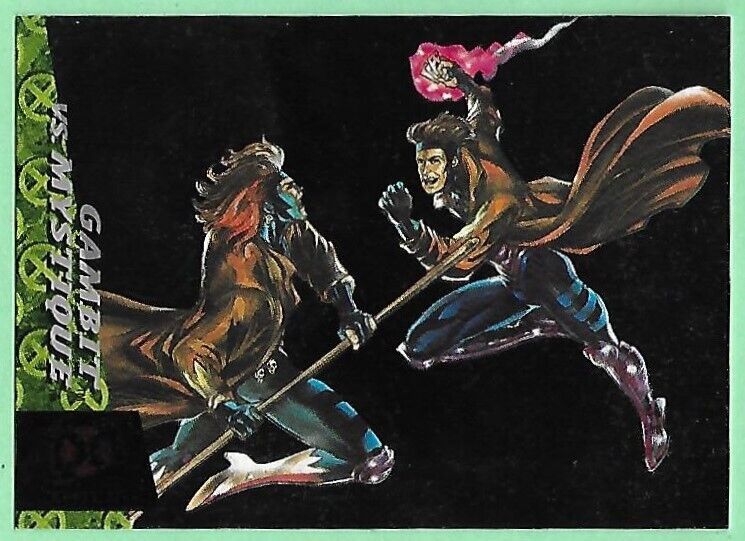 1994 Fleer Ultra X-Men Marvel GAMBIT vs MYSTIQUE #3 of 6 Limited Edition Subset.
