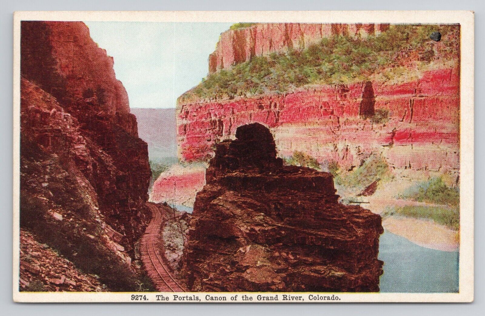 Postcard The Portals Canon of The Grand River Colorado