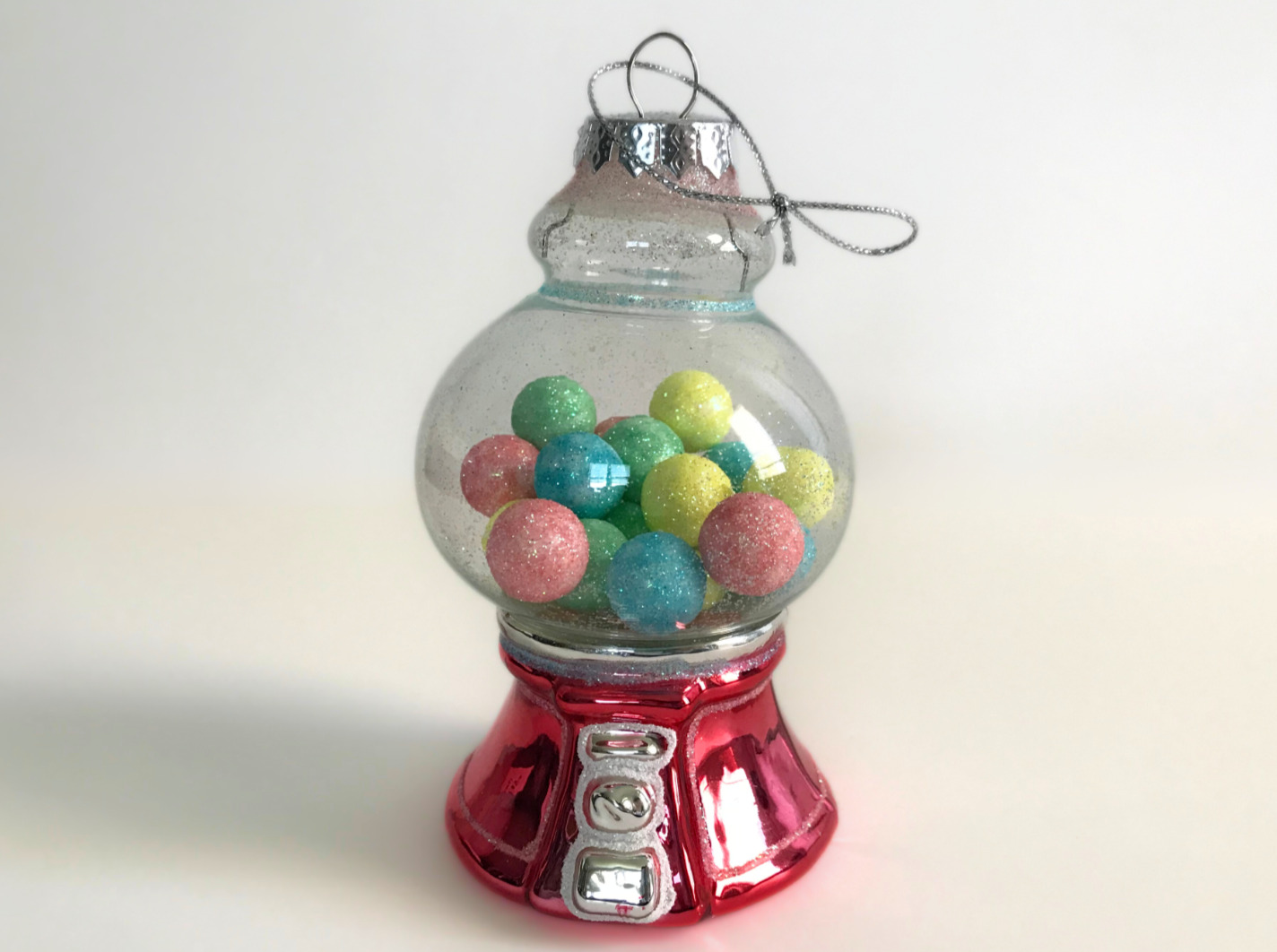 Robert Stanley Gumball Machine Candy Sweets Colorful Glass Christmas Ornament