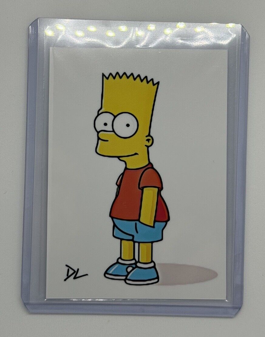 Bart Simpson Limited Edition Artist Signed “The Simpsons” Trading Card 2/10