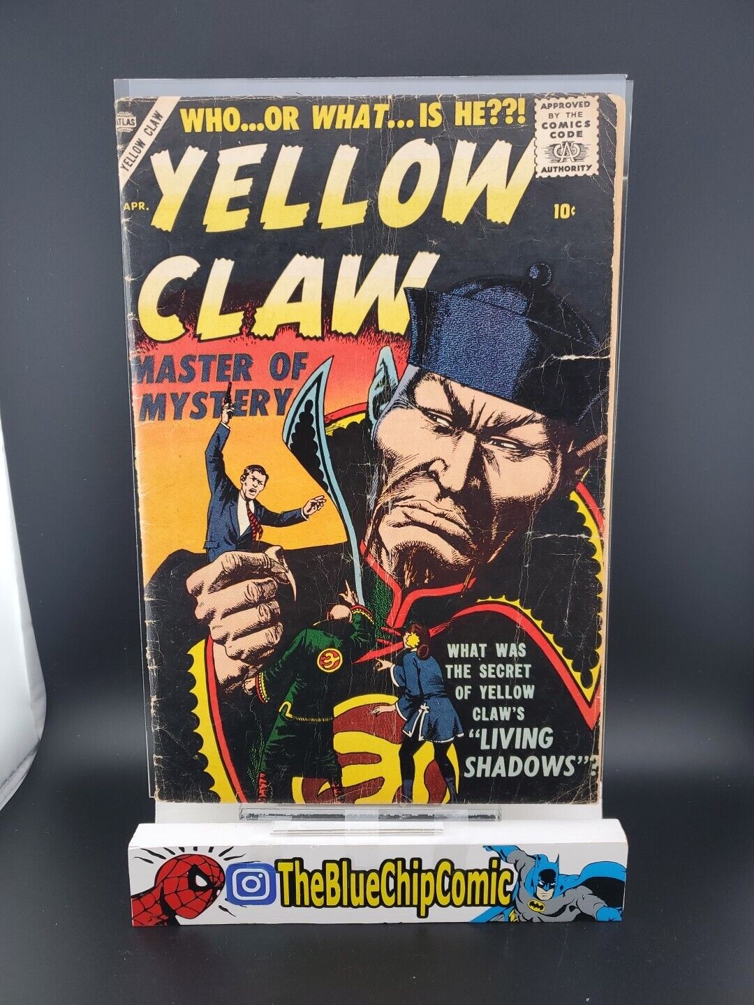 Yellow Claw #4 Atlas 1957 Living Shadows  Jack Kirby art