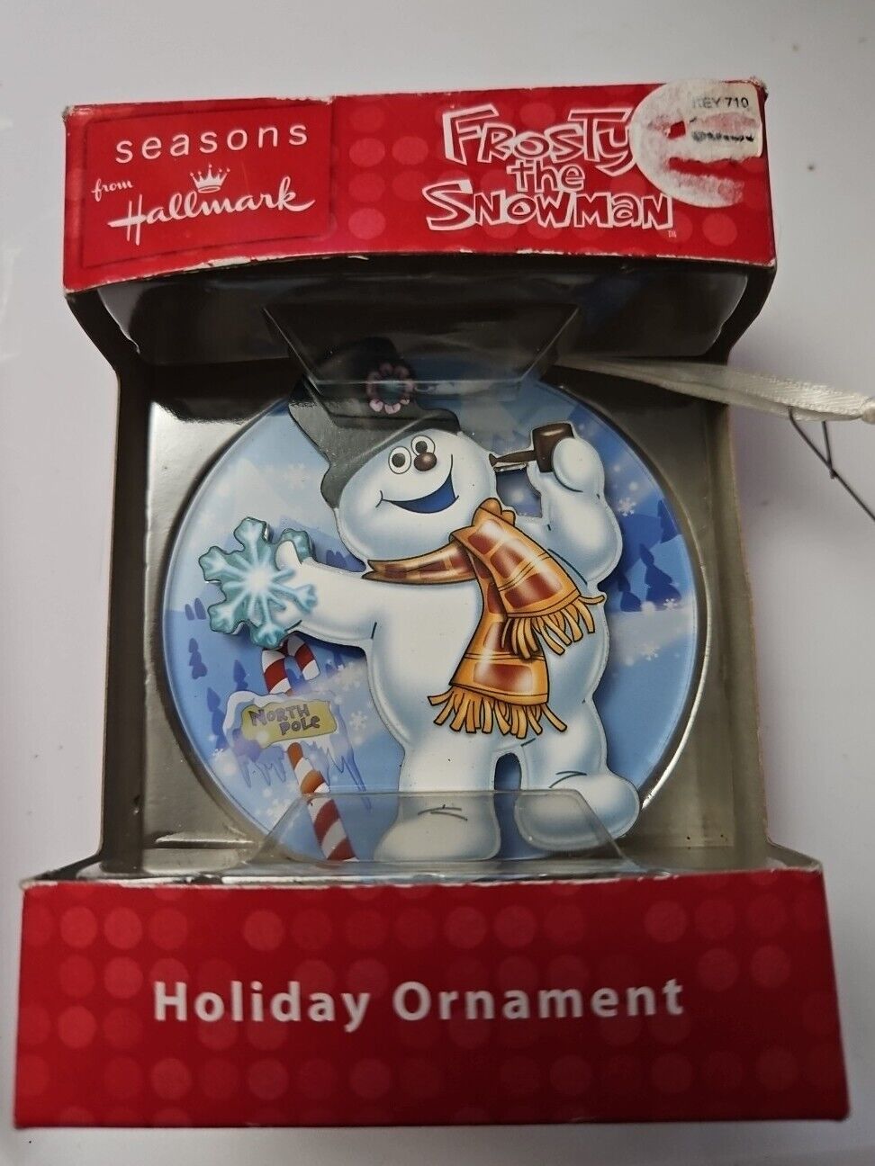 Rare Hallmark Frosty the Snowman Christmas Ornament, Round 