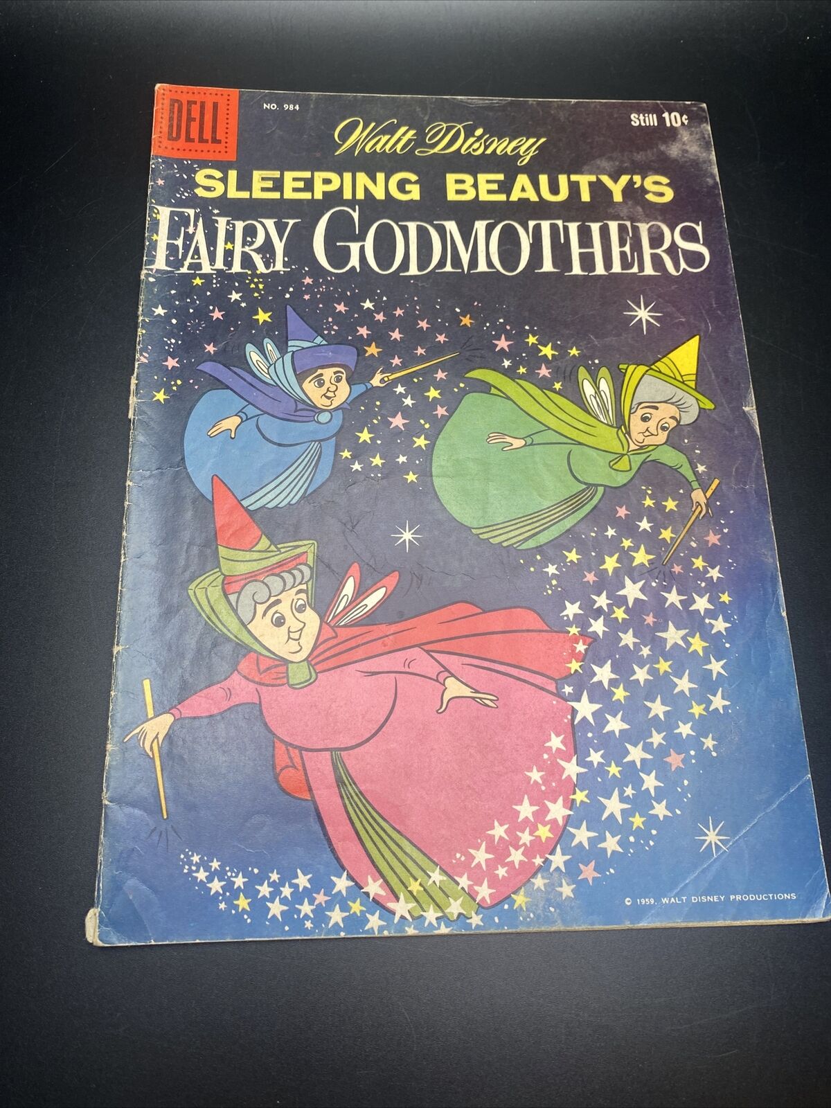 1959 DELL FOUR COLOR COMICS # 984 WALT DISNEY SLEEPING BEAUTY's FAIRY GODMOTHERS