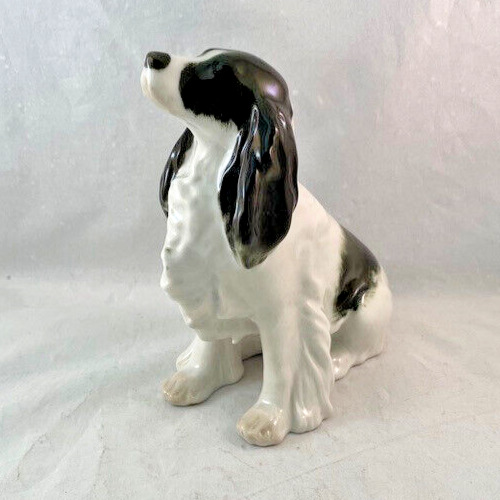 Vintage Lomonosov Of Russia Porcelain Figurine Dog \