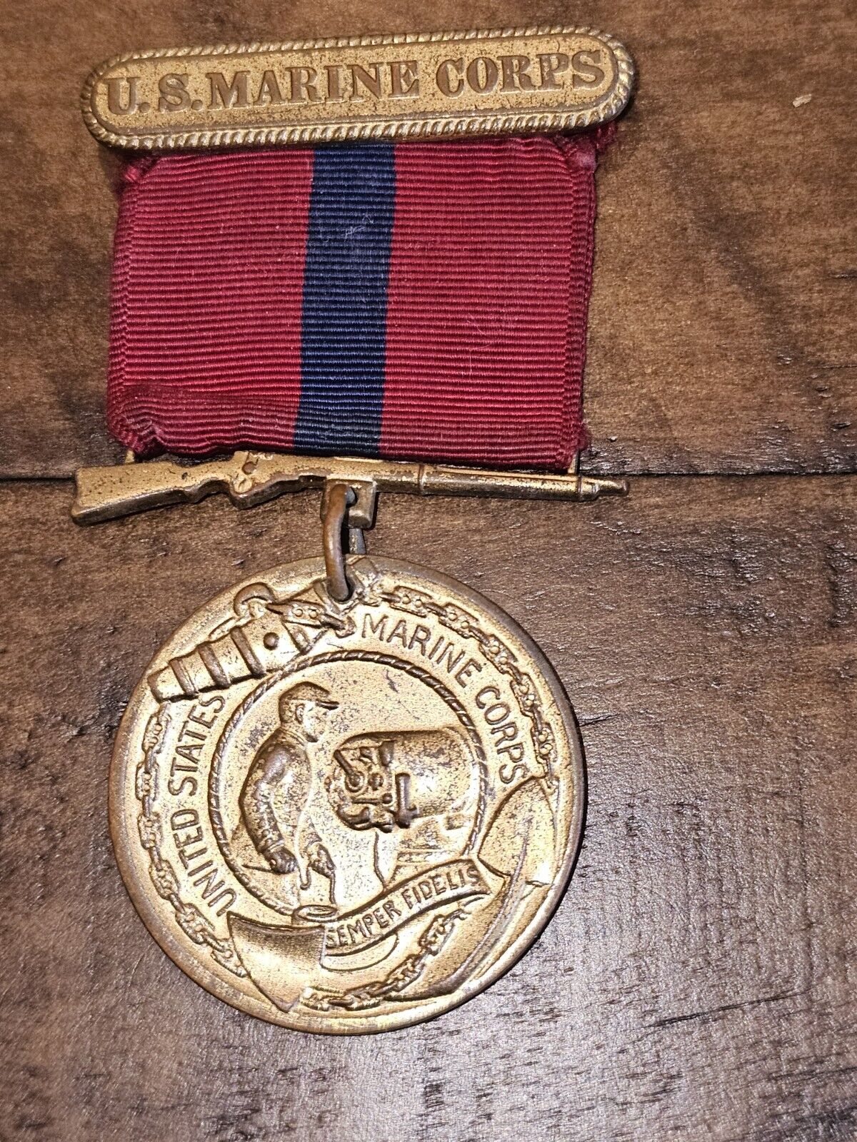 WWII USMC Marine Un-named Good Conduct Medal L@@K
