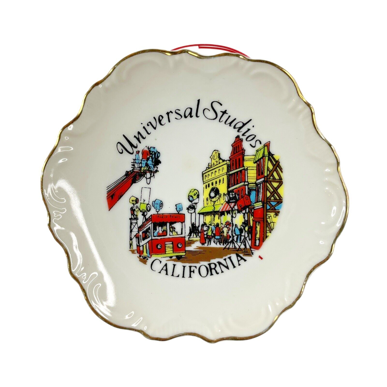 Vintage PAPEL Plate Universal Studios California - Made in Japan - Hanging Plate