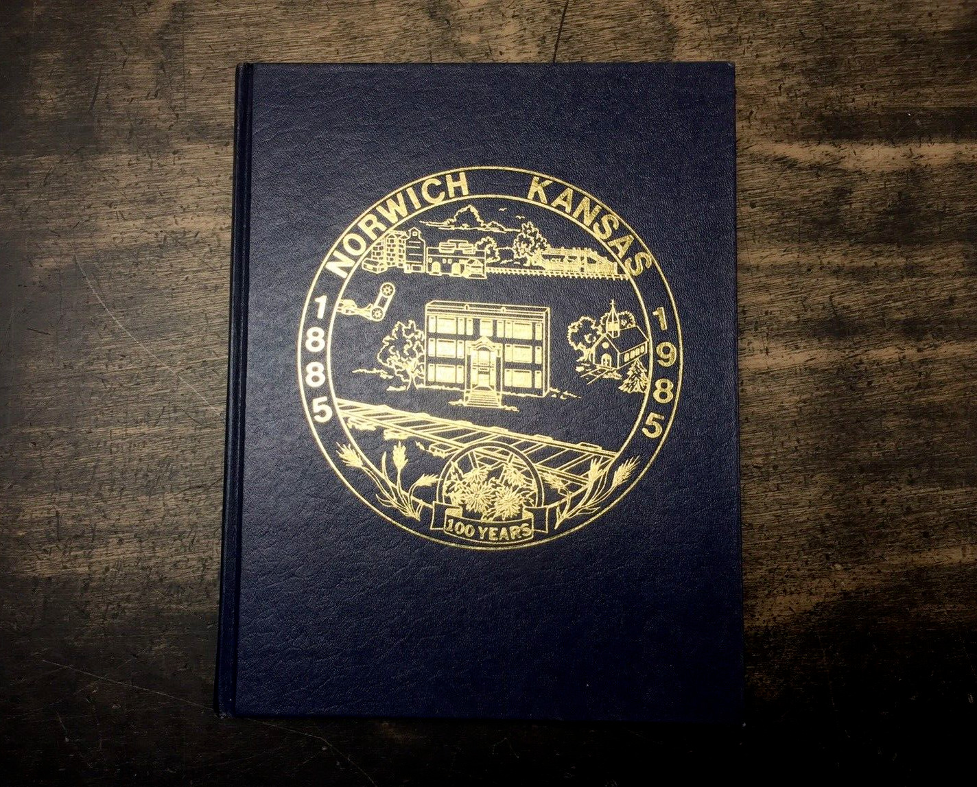 1885-1985 Centennial Norwich Kansas Kingman County City Town History HC Book
