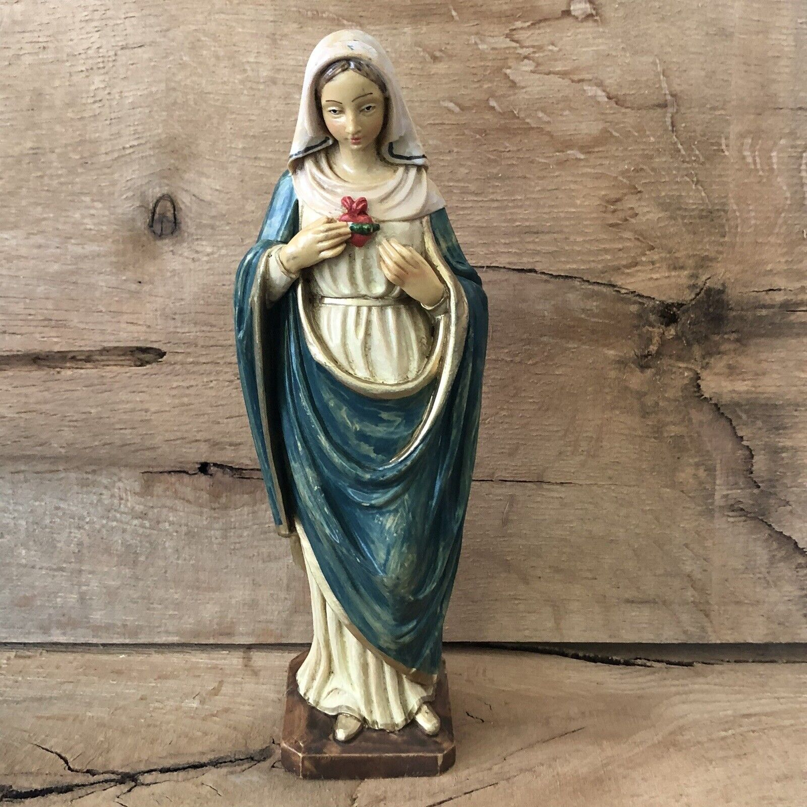Vintage Immaculate Heart Of Virgin Mary Catholic Figure