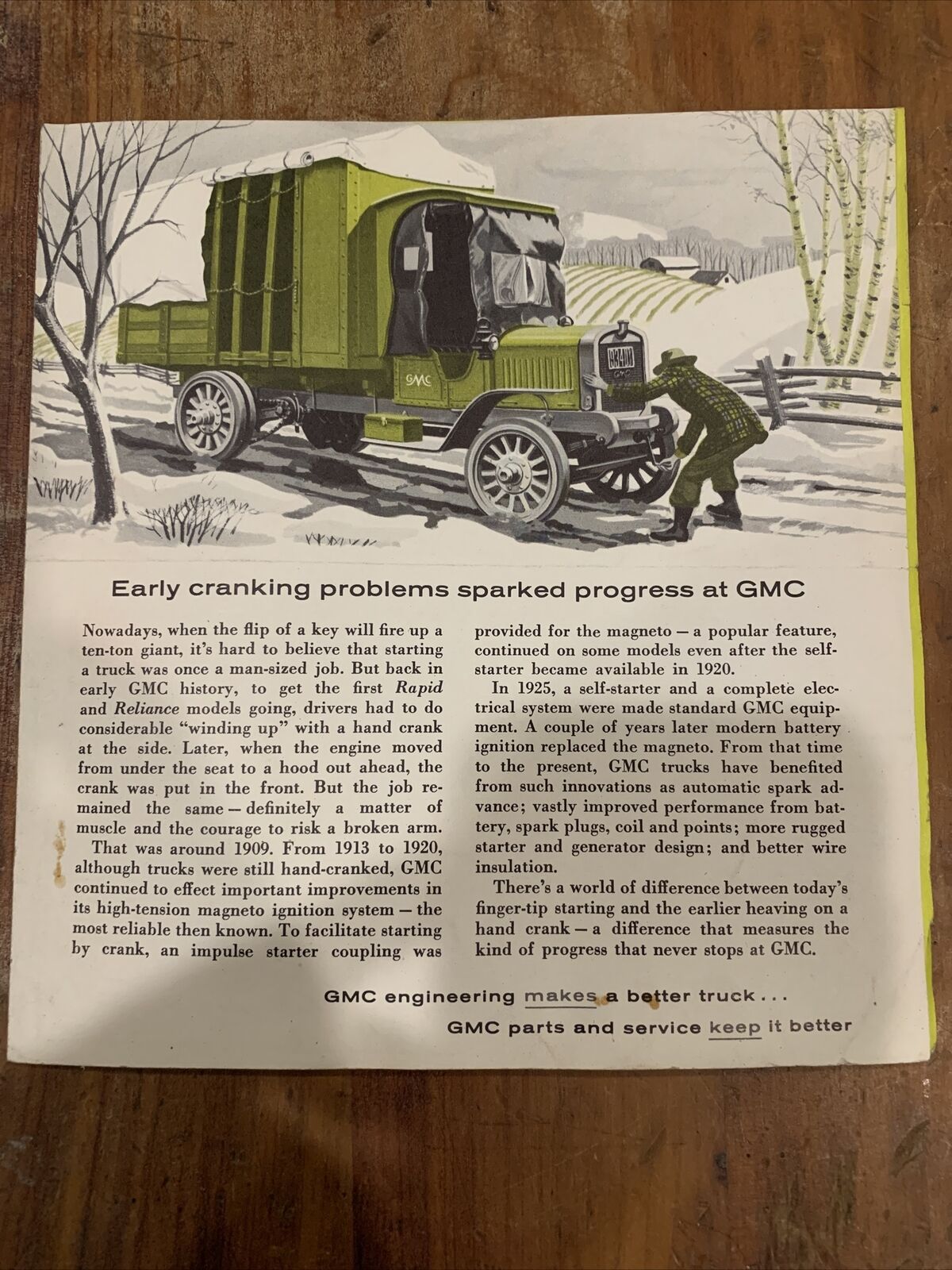1959 Calendar TERRE HAUTE, IN Indiana Ranes-ODaniel Auto Pamphlet GMC Trucks