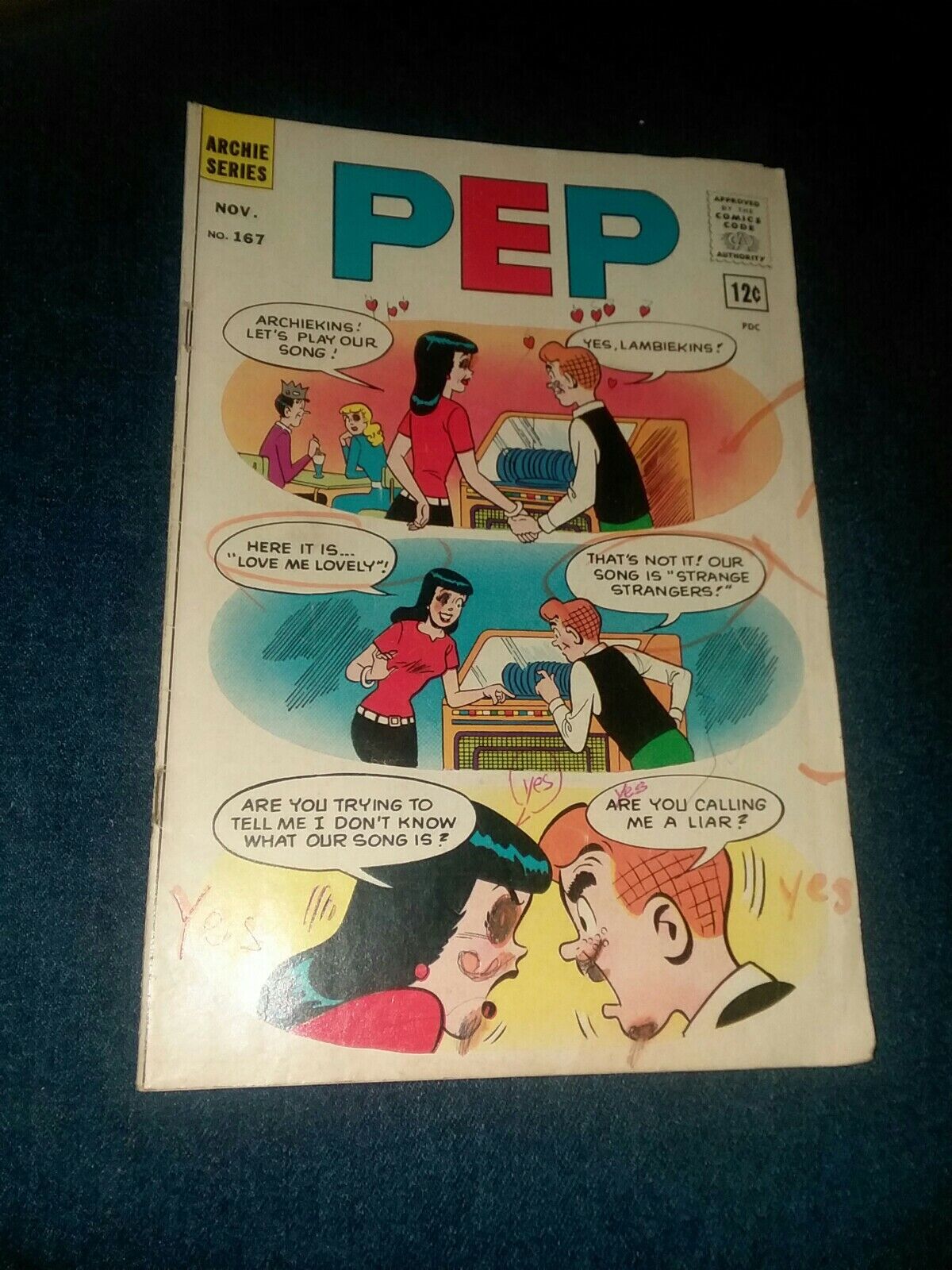 Pep #167 Archie comics 1963 silver age good girl art bettie and veronica jughead