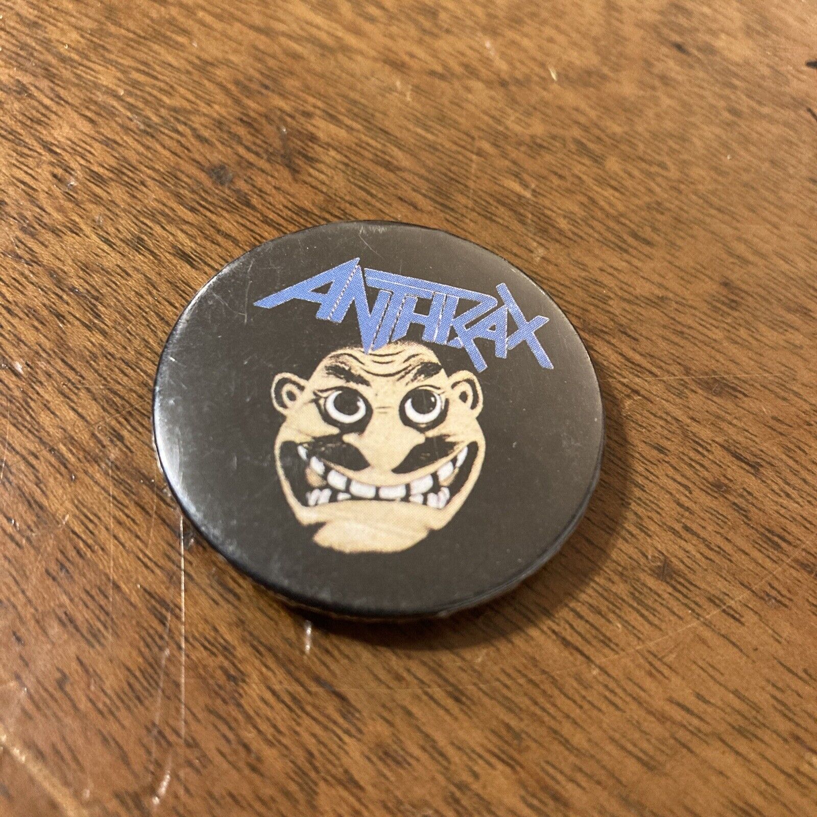 Vintage Anthrax State Of Euphoria Mosh It Up Button Badge 1988 NOT Man Thrash