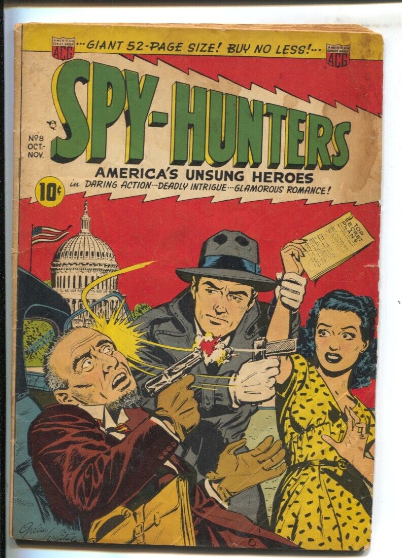 Spy-Hunters #8  1950 - ACG  -VG- - Comic Book