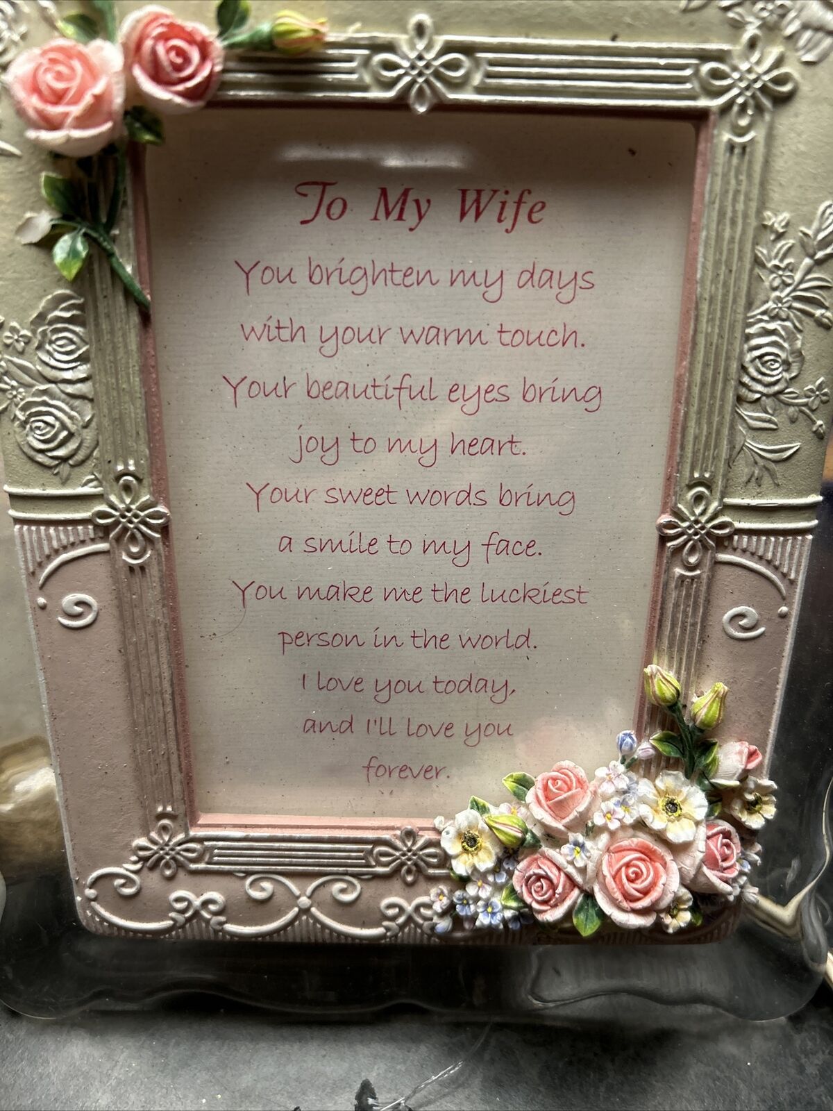 Picture Frame Music Box  Rose  Tune Let Me Call You Sweetheart