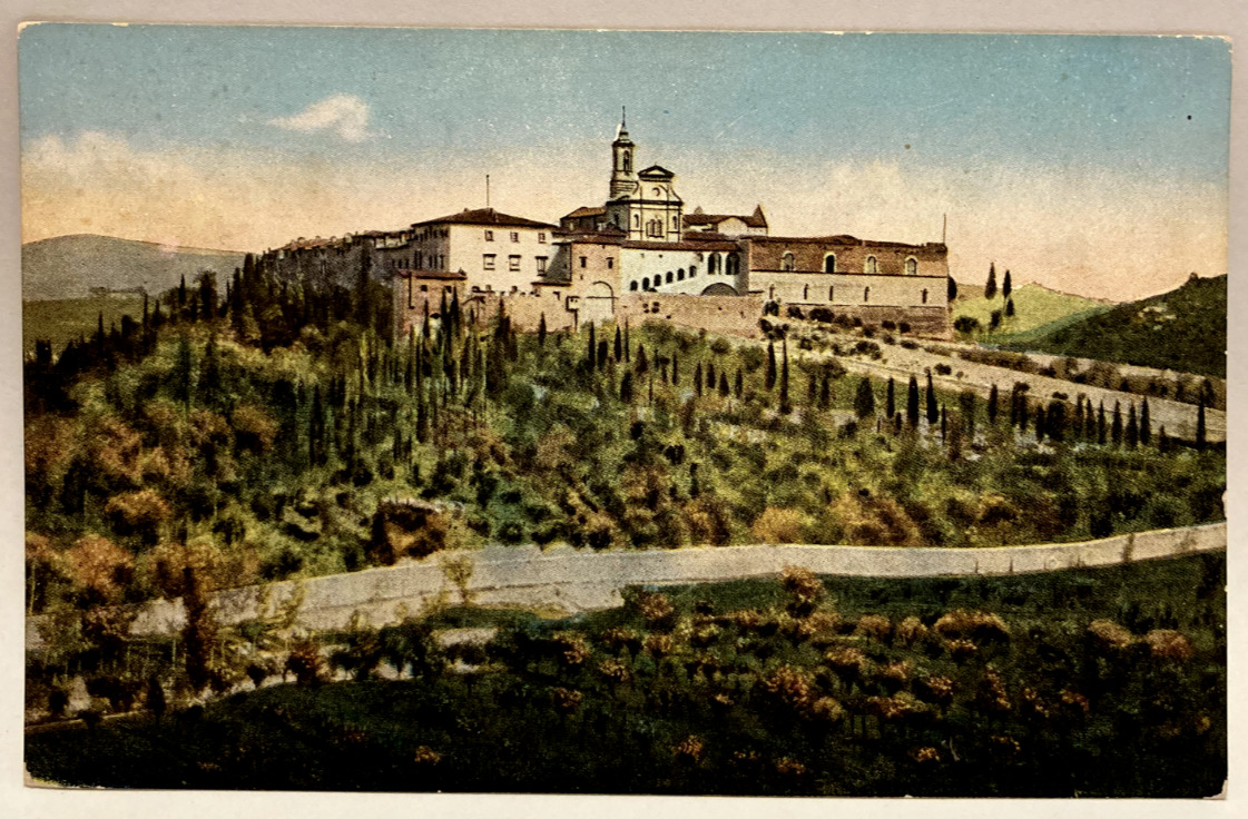 Florence, Italy, Panorama of the Convent of Certosa, Vintage Postcard