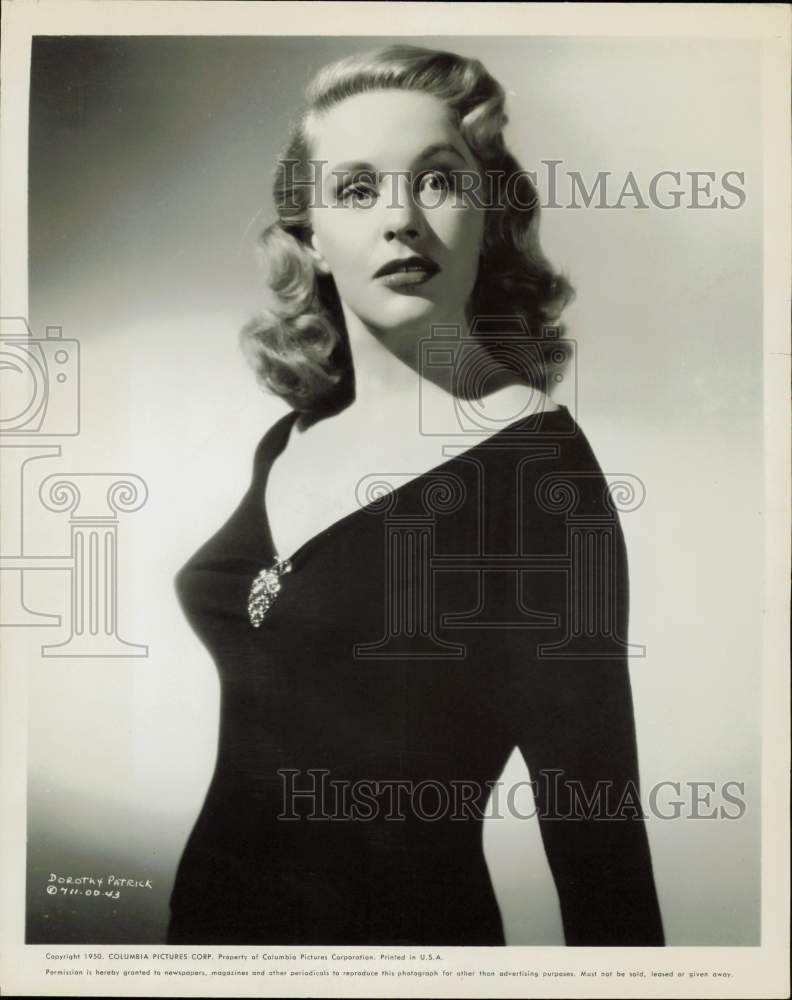 1950 Press Photo Dorothy Patrick, actress for Columbia Pictures - hpx19404