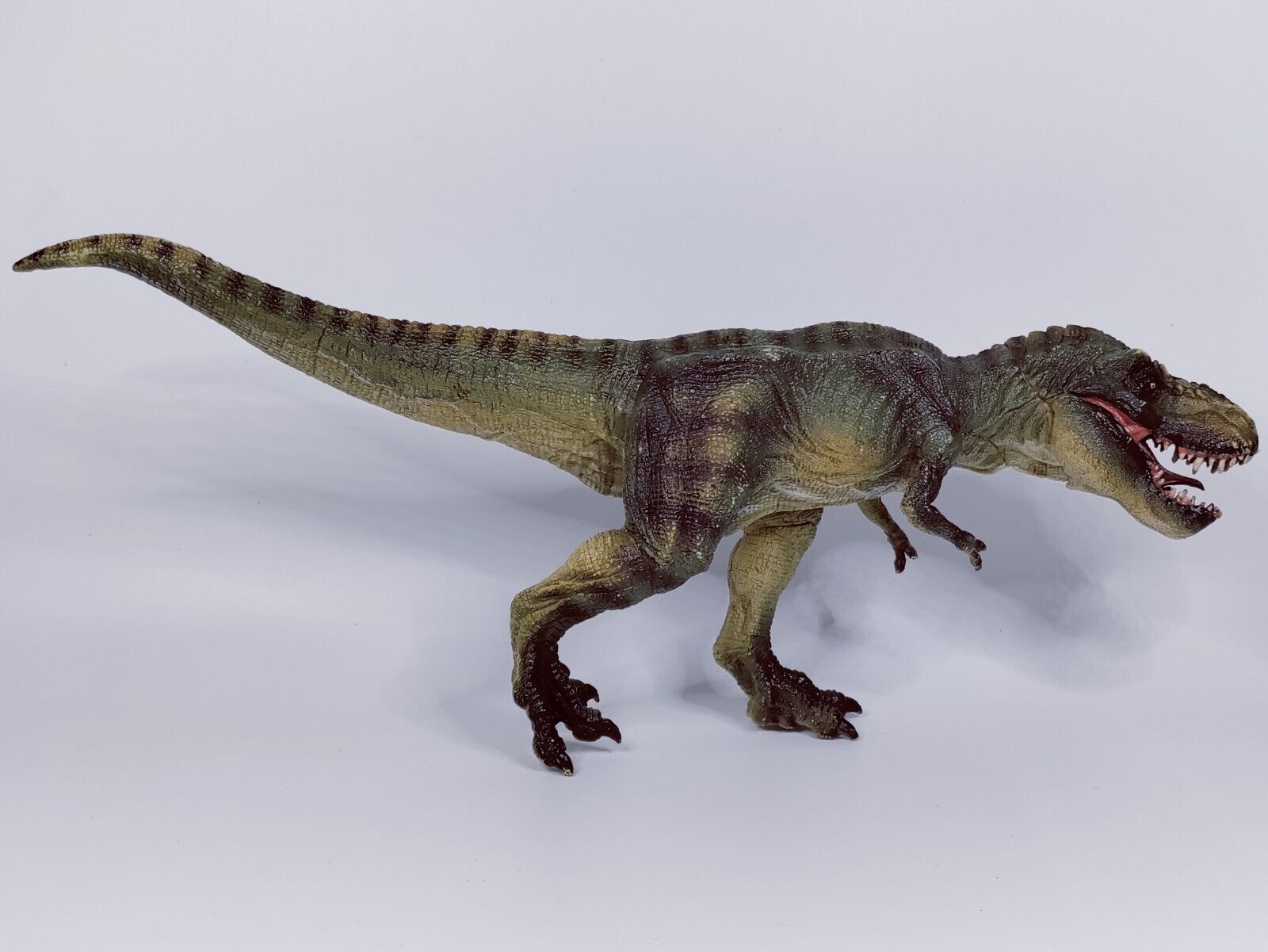 2012 Papo Dinosaur Running Realistic Tyrannosaurus T-REX Green Large Figure