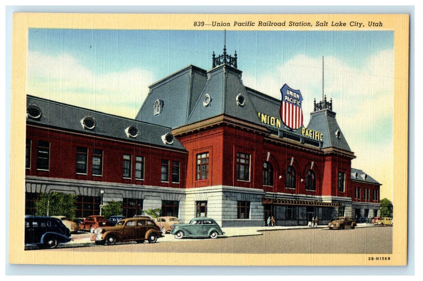 c1910s Union Pacific Railroad Station, Salt Lake City Utah UT Unposted Postcard