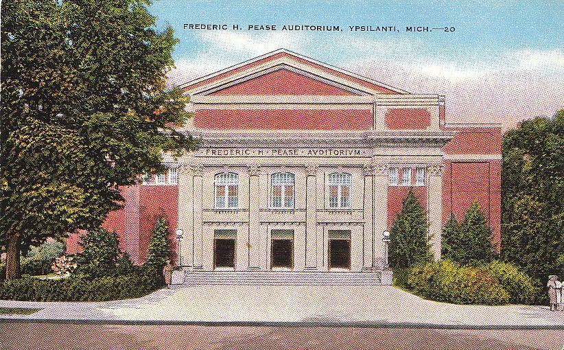  Postcard Frederic Pease Auditorium Ypsilanti MI
