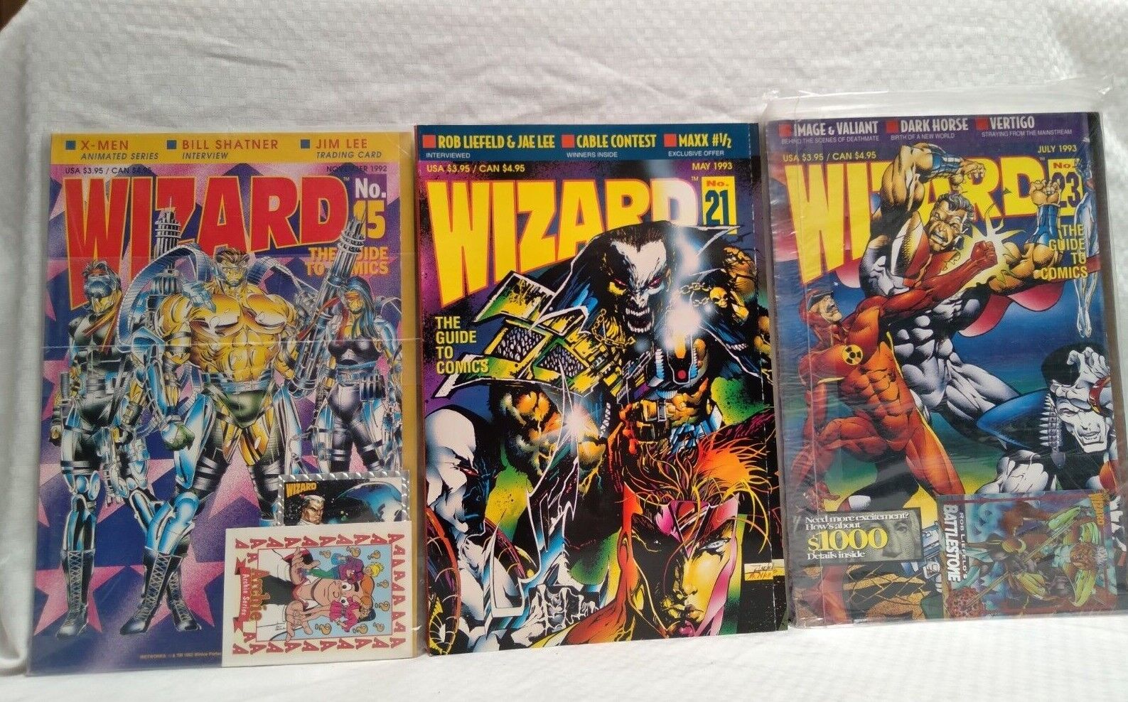  Wizard Guide to Comics 15 21 23   3 bks LOT#397