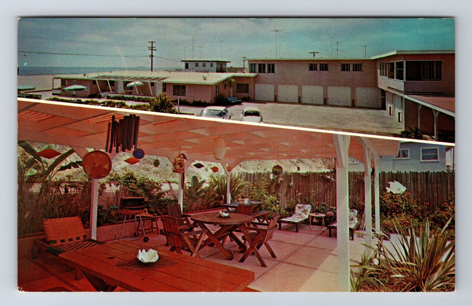 Oceanside CA-California, Flamingo Apt. Motel, Advertising, Vintage Postcard