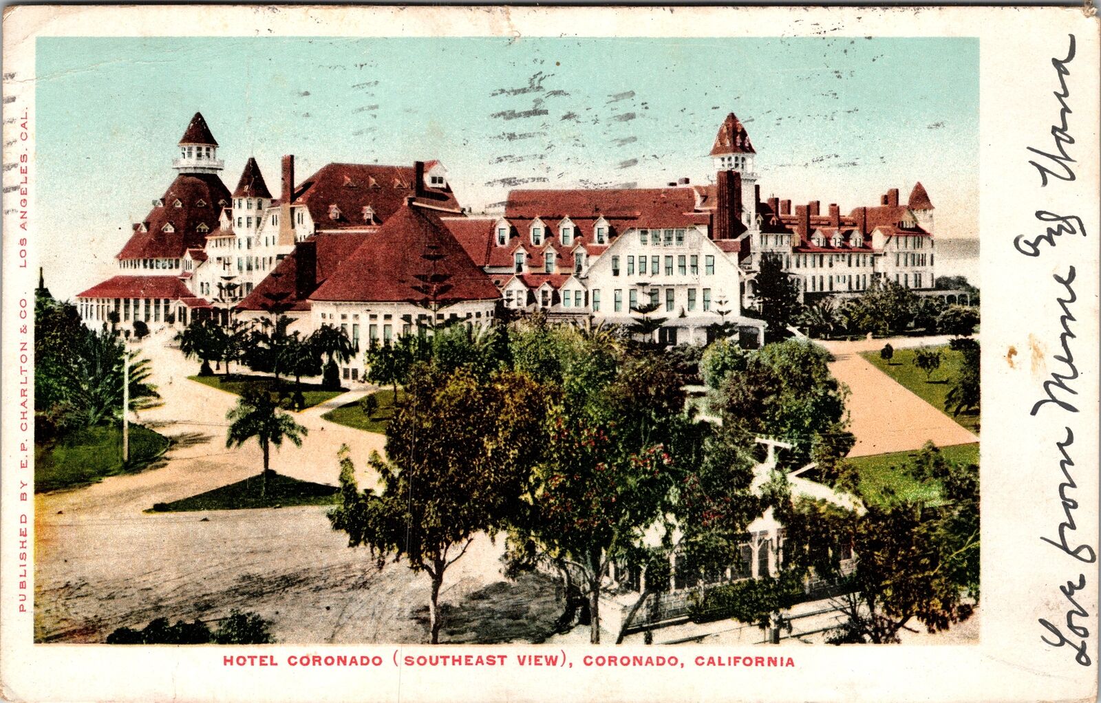 Coronado CA-California, Hotel Coronado Southeast View, c1905 Vintage Postcard