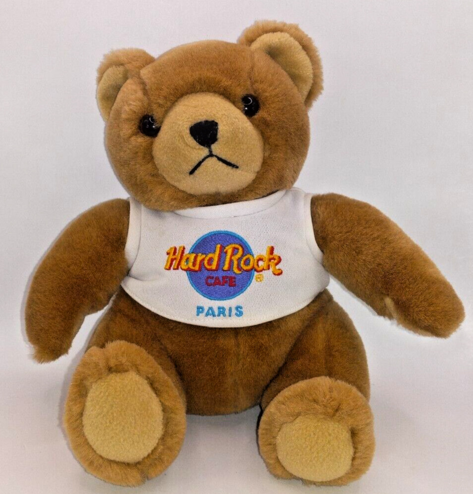 Hard Rock Cafe Paris Plush Teddy Bear 9\