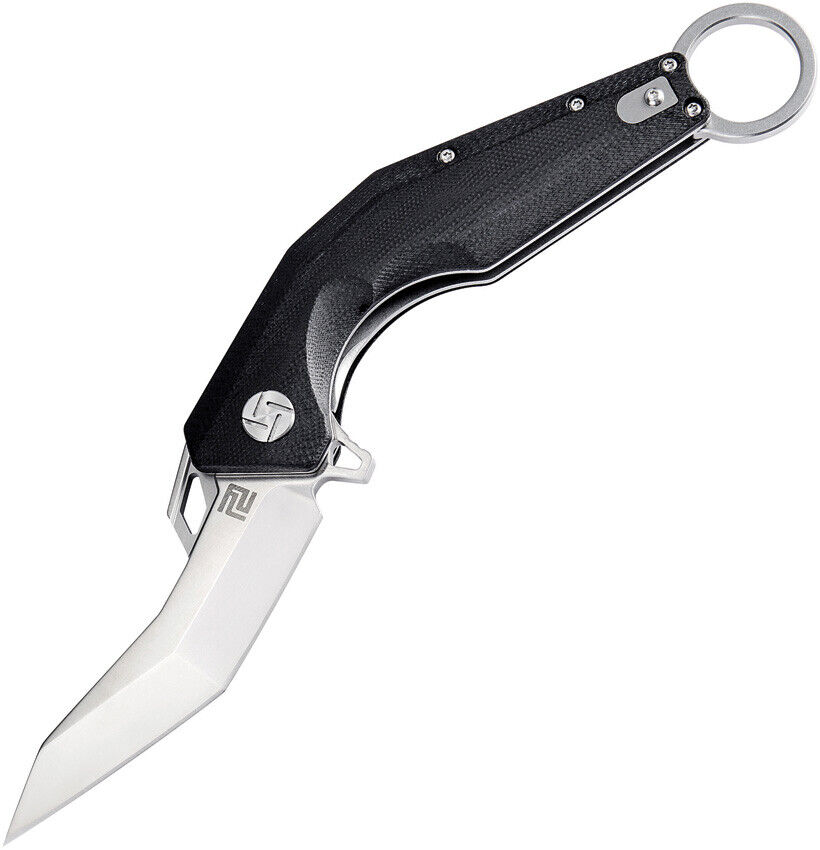Artisan Cobra Linerlock Black Handle D2 Tool Steel Folding Knife 1811PBKC