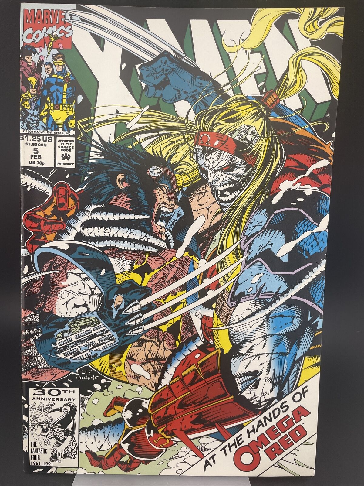 X-Men (1991) #5 Jim Lee Wolverine VS Omega Red Cover 1st App Of Maverick NM