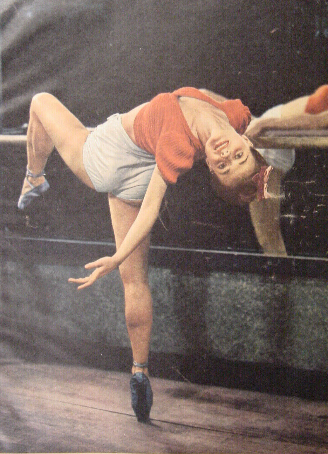 1945 Original Esquire Art WWII Era Olga Saurez Ballerina 