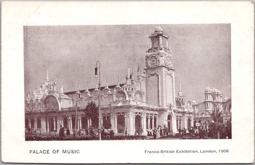 Vintage 1908 FRANCO-BRITISH EXHIBITION London Postcard \