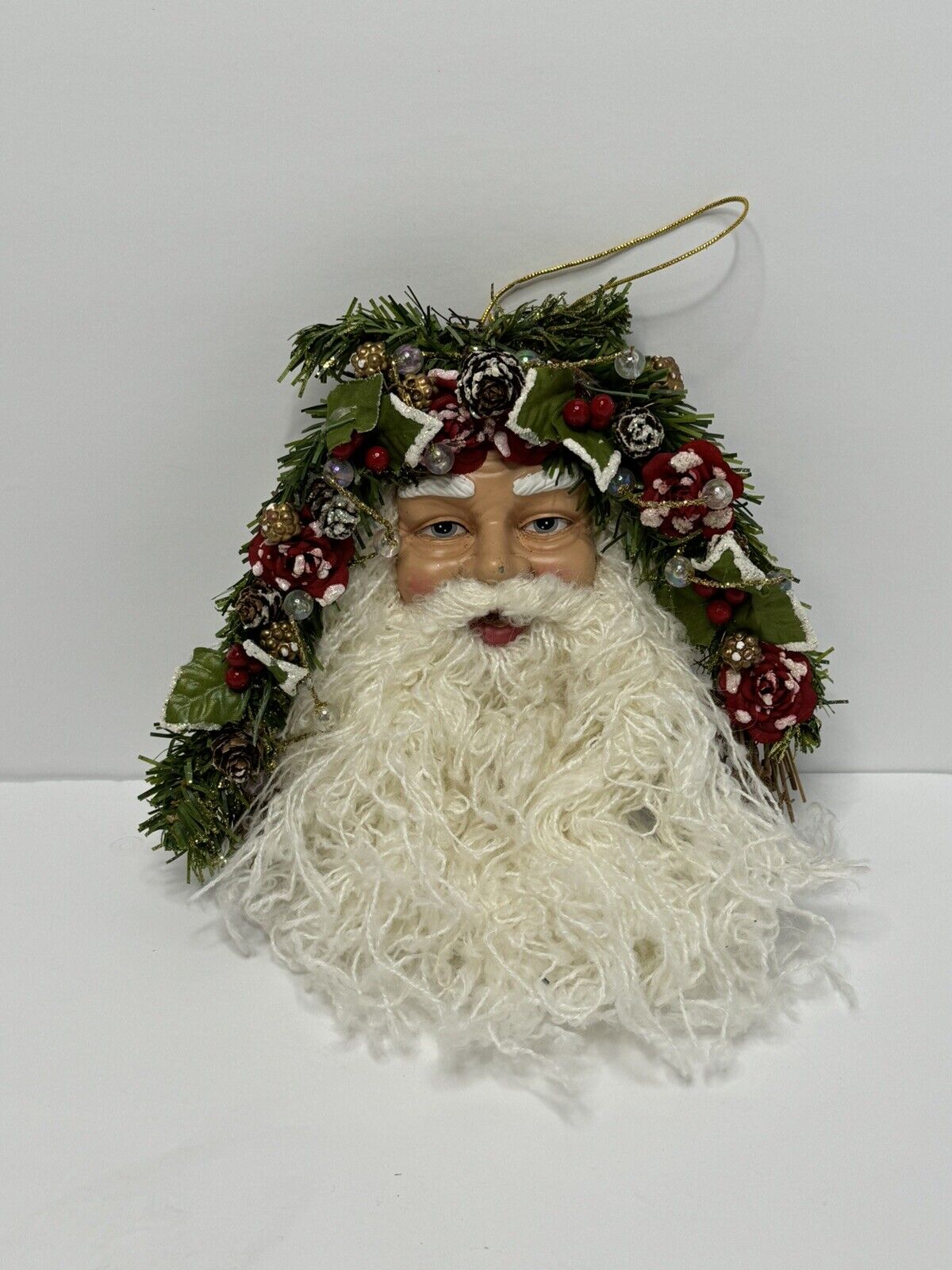 Vintage Father Christmas - Santa Claus Wall Hanging or Lg Ornament