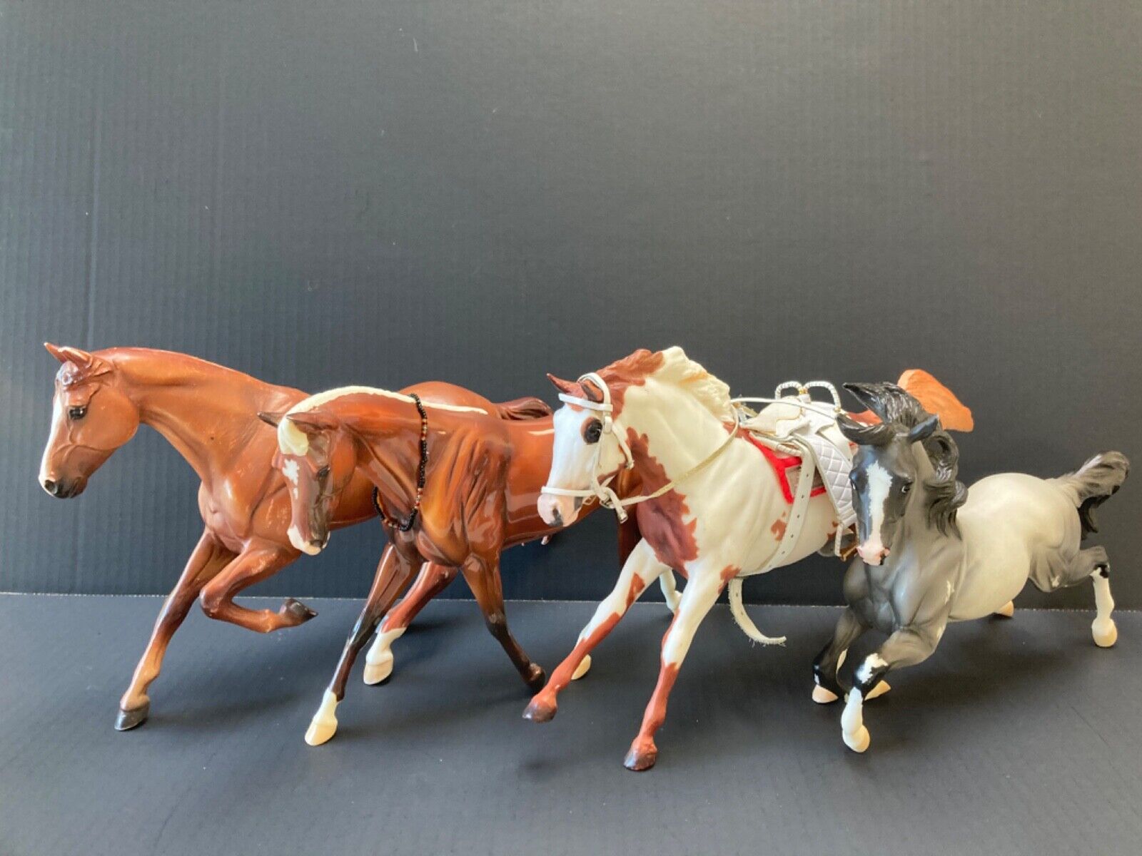 Breyer traditional  12x9” horse set of 4