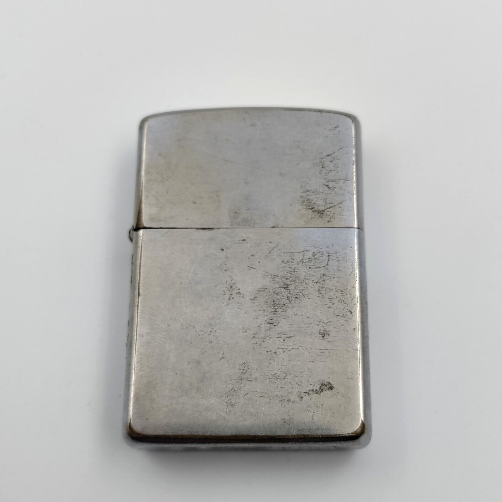 Zippo Vintage 1966 Brushed Chrome Lighter Pat. 2517191 All Original Working Cond