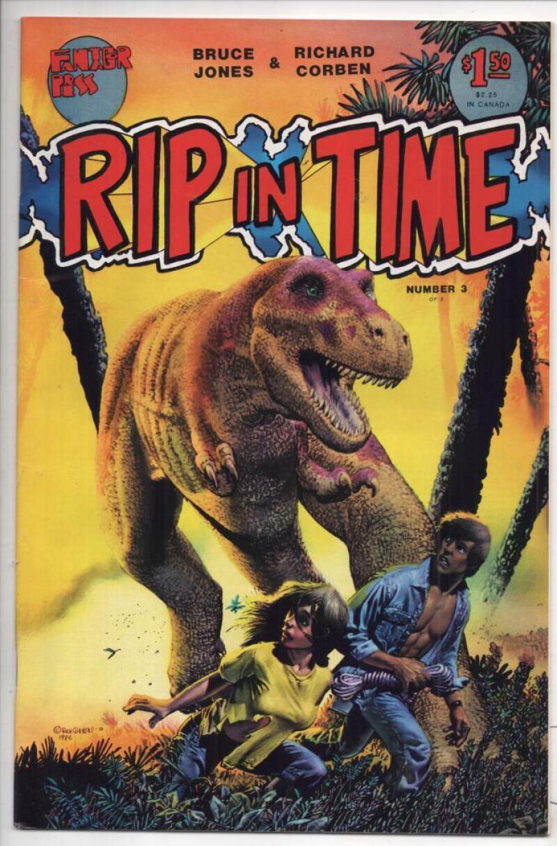 RIP IN TIME #3, VF, Richard Corben, Fantagor, Dinosaurs,1986 1987
