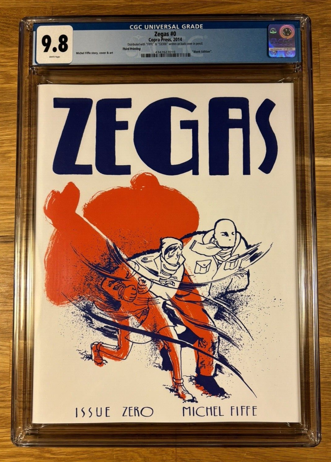 Zegas #0, (3rd print), 53/300 Fife (2014) CGC 9.8 NM/MT