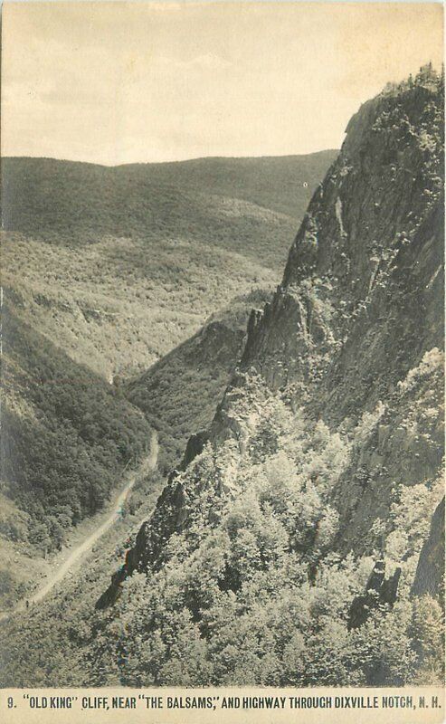 Dixieville Notch New Hampshire Old King Balsams Highway #9 Postcard 21-11788