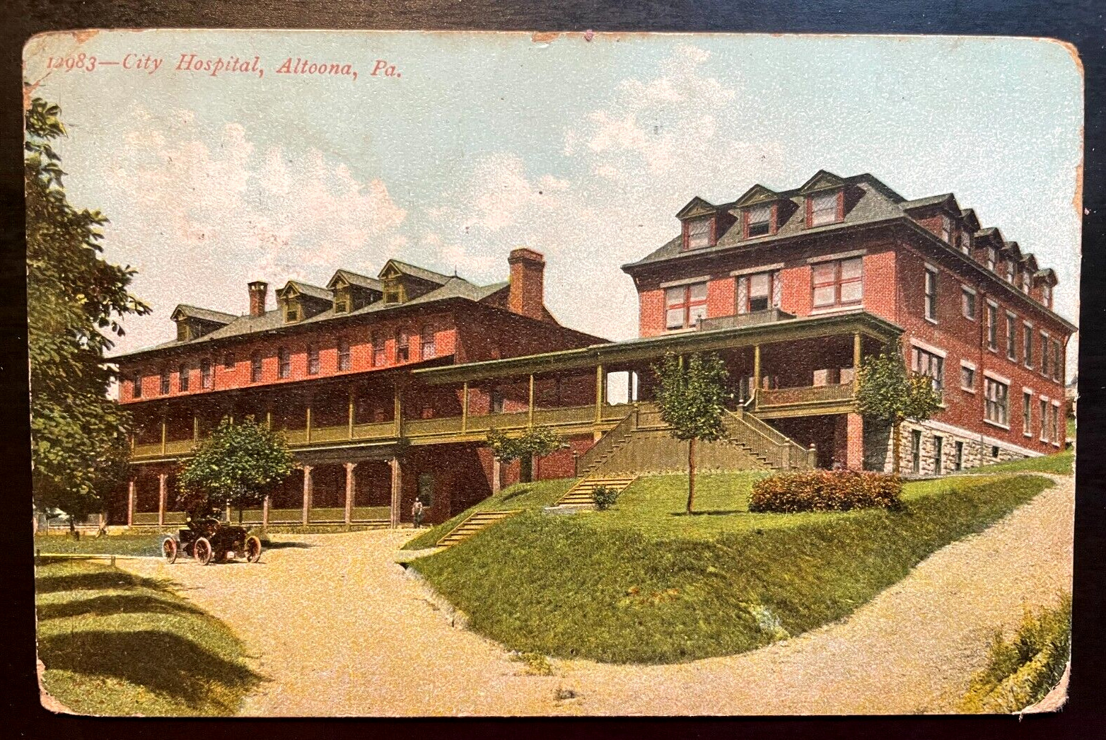 Vintage Postcard 1907 City Hospital, Altoona, PA