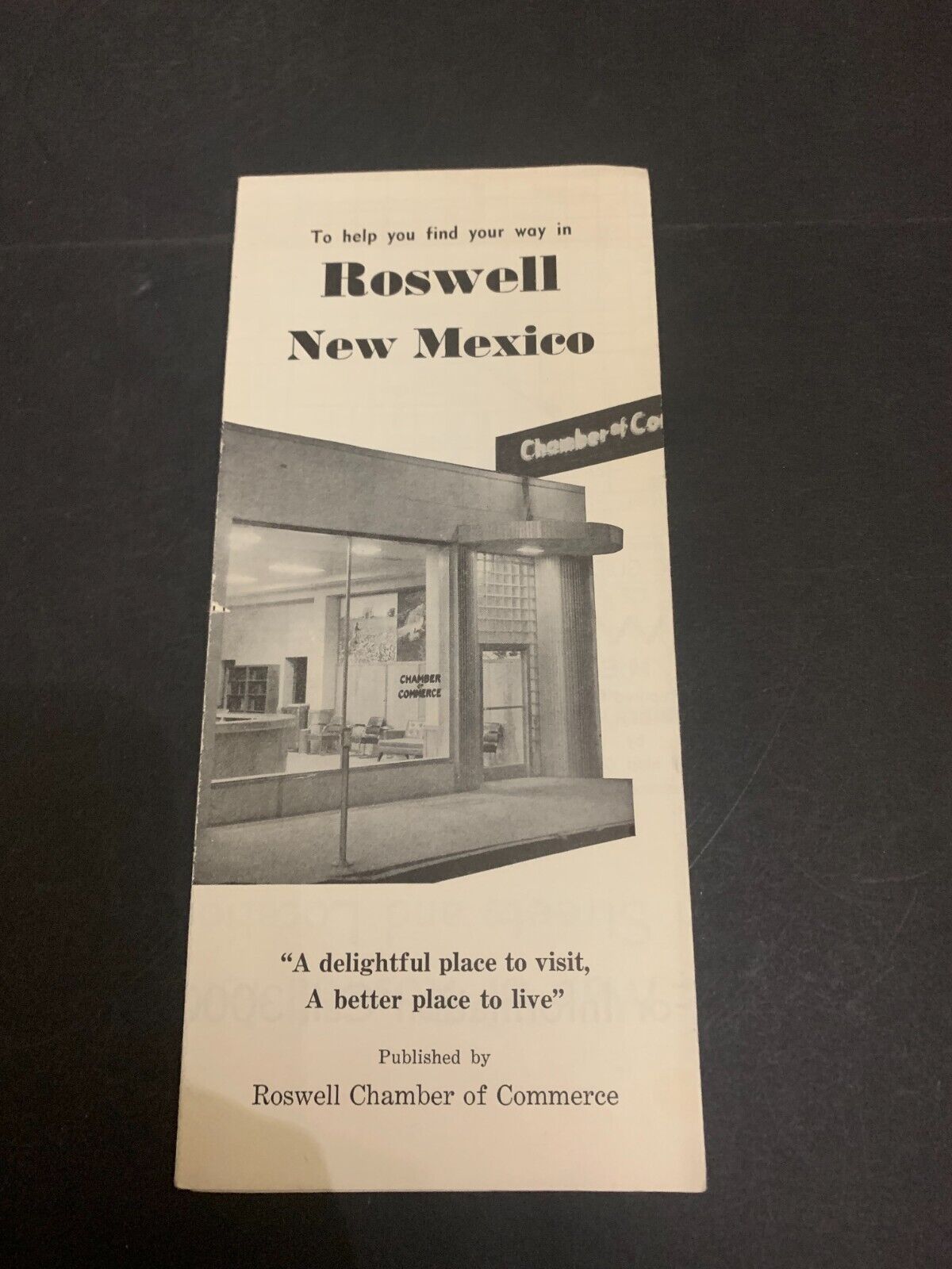 Vintage 1950 Roswell New Mexico Travel Brochure