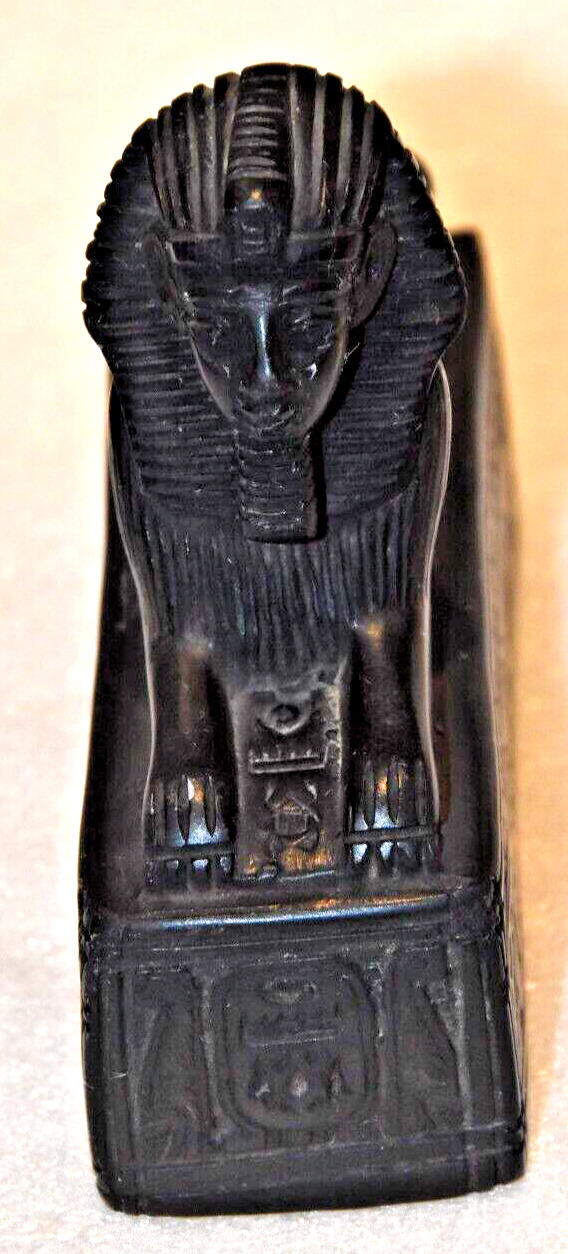 Ancient Egyptian Statue Sphinx of Thutmose III Egypt Black Marble Stone 3 1/2”