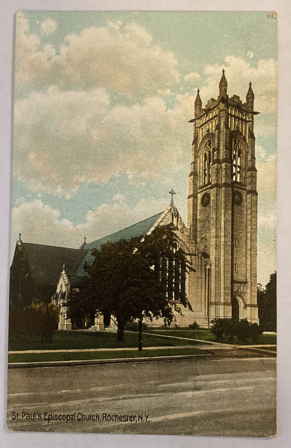 C. 1907 Postcard St Paul’s Episcopal Church, Rochester, NY