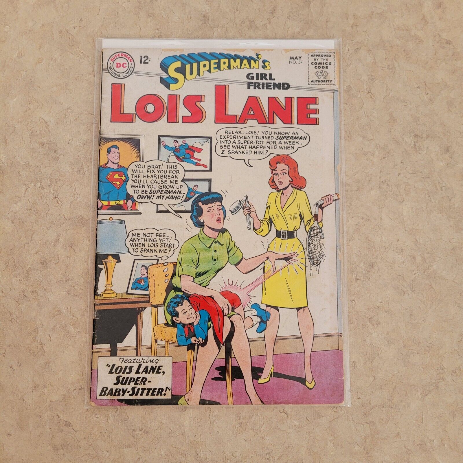 Vintage DC Comics SUPERMAN\'S Girl Friend LOIS LANE Comic May 1965 Issue #57
