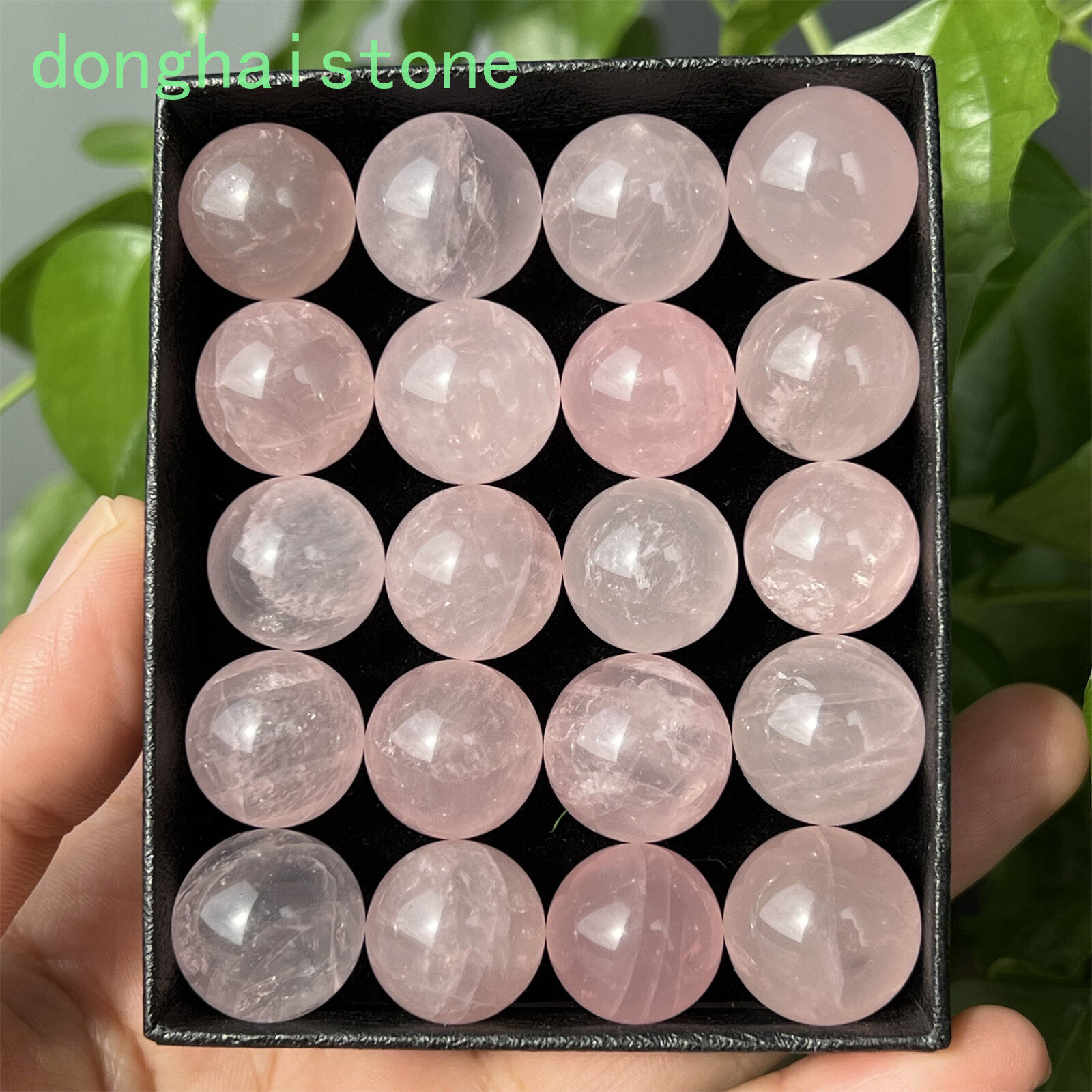 13pcs Wholesale Natural rose quartz sphere quartz crystal ball gem healing 15mm