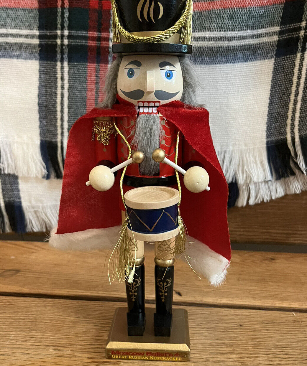MOSCOW BALLET’S GREAT RUSSIAN 12” WOODEN NUTCRACKER without a box.